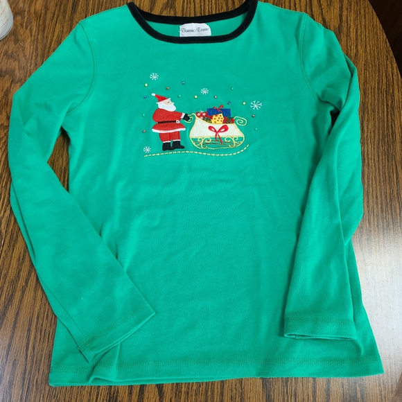 Bonnie Evans Women's Velvet Trim Holiday Tops Set - Picture 4 of 11